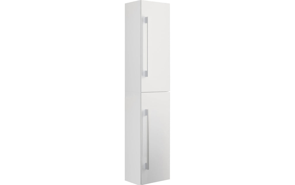 Badschrank Badinos 33x150 cm Schwarz von VCM