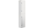 Badschrank Badinos 33x150 cm Schwarz von VCM