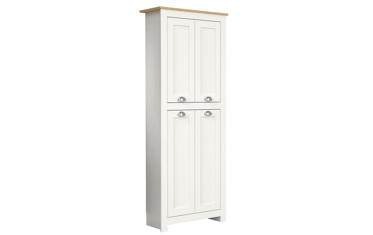 VCM Badezimmerregal Balusa 42 x 180 cm Braun/Weiss