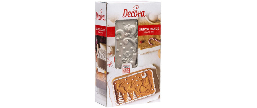 Decora Backform Weihnachtsmann Aluminiumguss Grau Antihaft