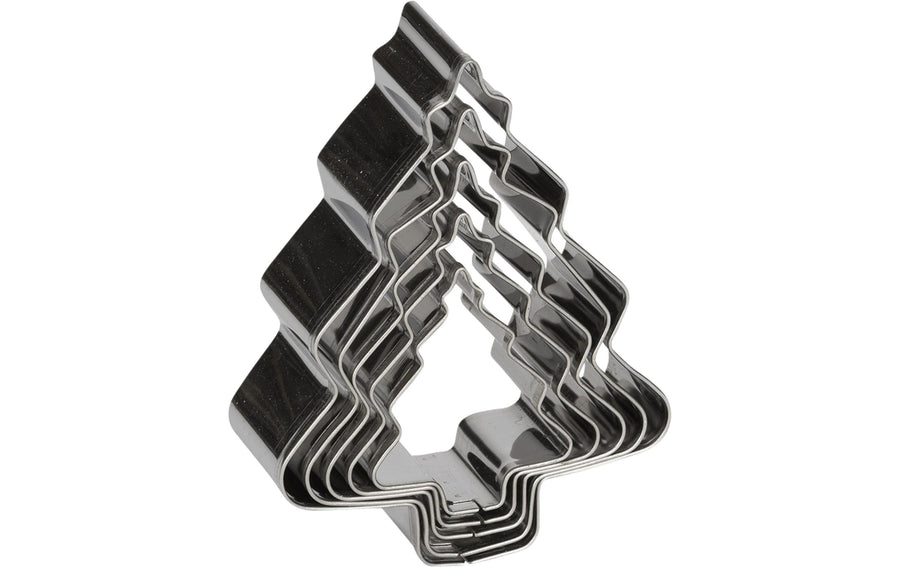 Patisse Patisse Guetzli-Ausstecher Tannen Edelstahl 5er-Set