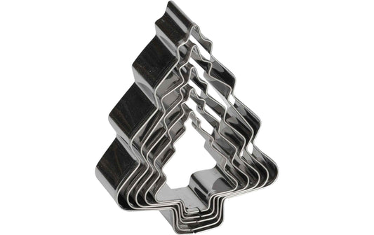 Patisse Patisse Guetzli-Ausstecher Tannen Edelstahl 5er-Set
