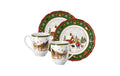 Weihnachtsgeschirr Set 4-teilig Grün Hutschenreuther