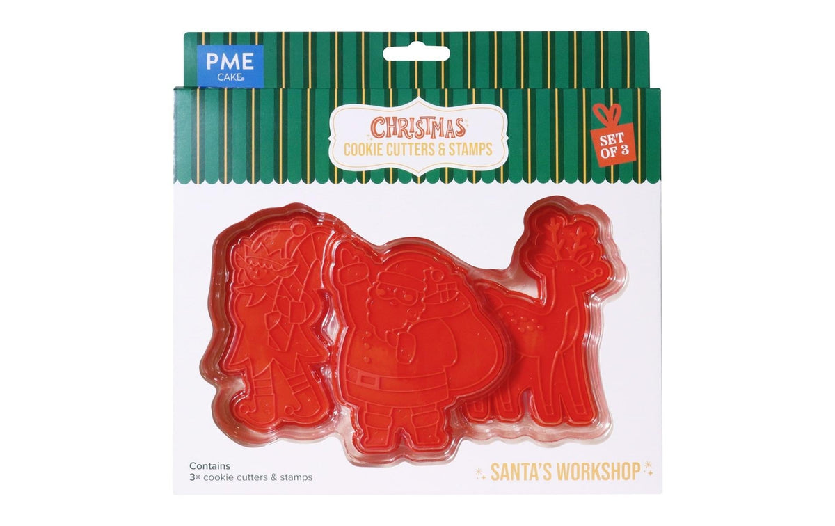 PME Christmas Cookie Cutters & Stamps – Santa's Workshop