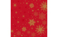 Weihnachtsserviette Stargazing Rot 40x40cm Duni 60er Pack