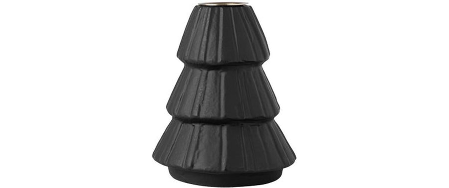 Villeroy & Boch Kerzenhalter Christmas Chic Baum Schwarz 10.7 cm Schwarz,