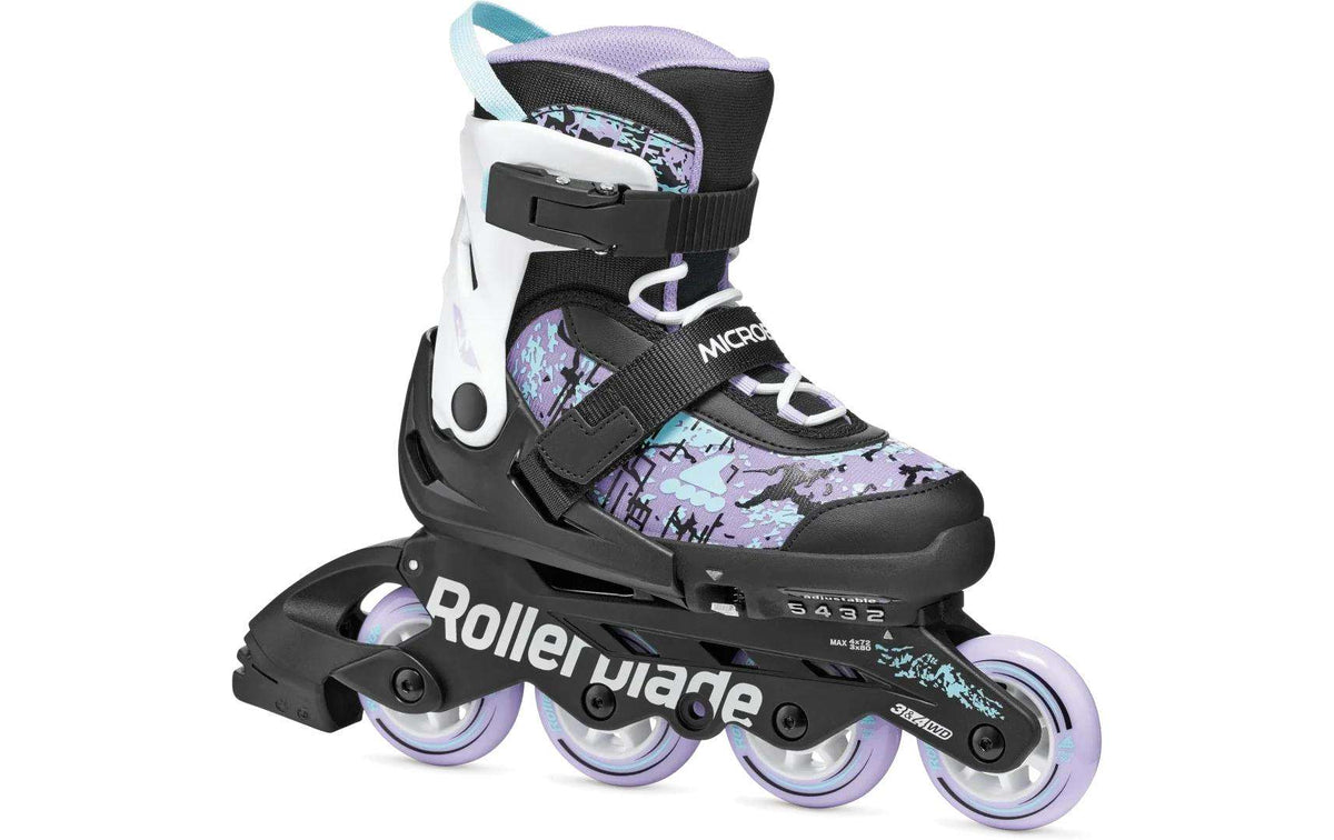 ROLLERBLADE Inline-Skates Microblade SL Schwarz/Lavendel/Hellblau