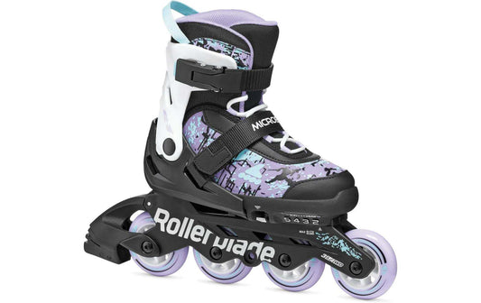 ROLLERBLADE Inline-Skates Microblade SL Schwarz/Lavendel/Hellblau