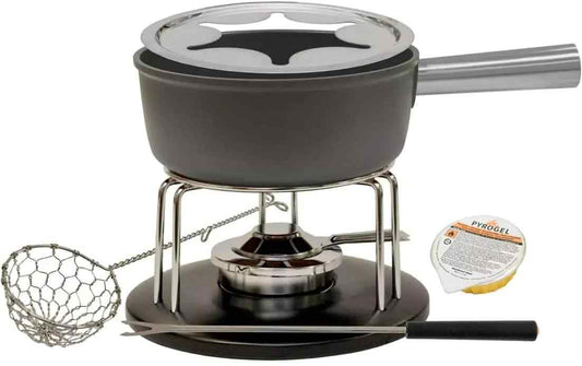 Heidi Cheese Line Fondue-Set 14 Teile, Schwarz