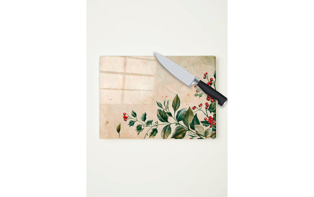 Holz Schneidebrett Hermia XMAS 20x30 cm Mehrfarbig