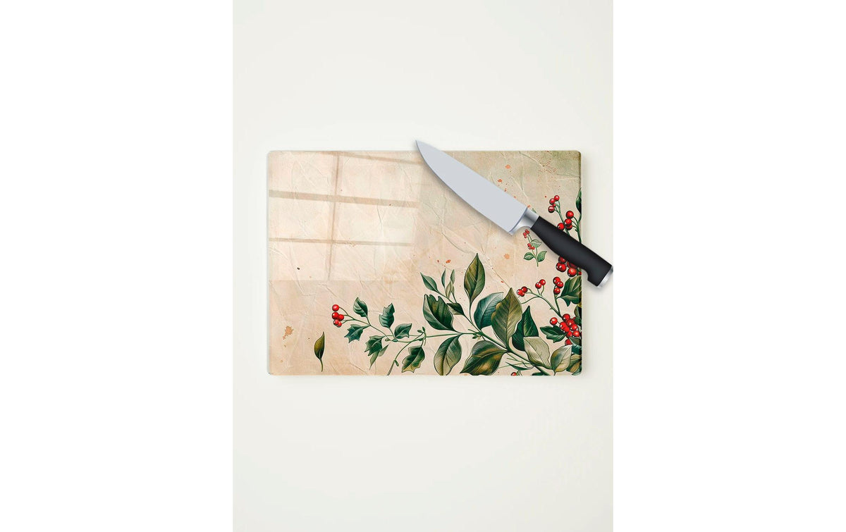Holz Schneidebrett Hermia XMAS 20x30 cm Mehrfarbig
