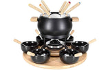 Nouvel Fondue-Set 21 Teile, Schwarz