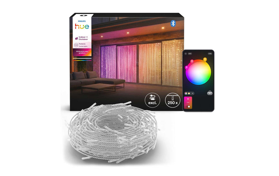 Lichtervorhang Festavia 250 LEDs ohne Netzteil Philips Hue