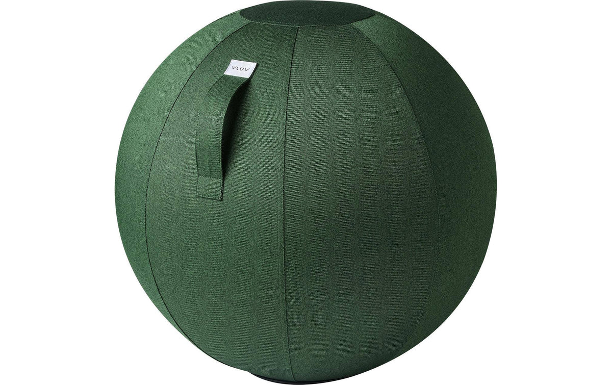 VLUV Sitzball mit Tragegriff, grün, Ø 60–65 cm