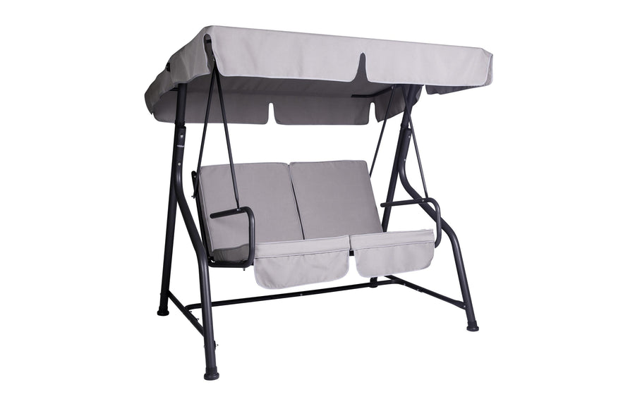 Creative Living Hollywoodschaukel Brio Grau – Gartenmöbel für zwei Personen, 153 cm breit Garteneinrichtung Creative Living