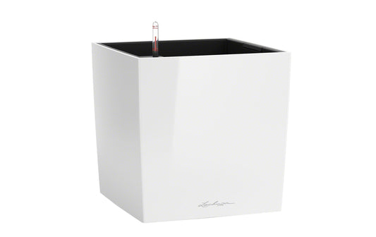 Lechuza Blumentopf Cube 30 Weiss hochglanz