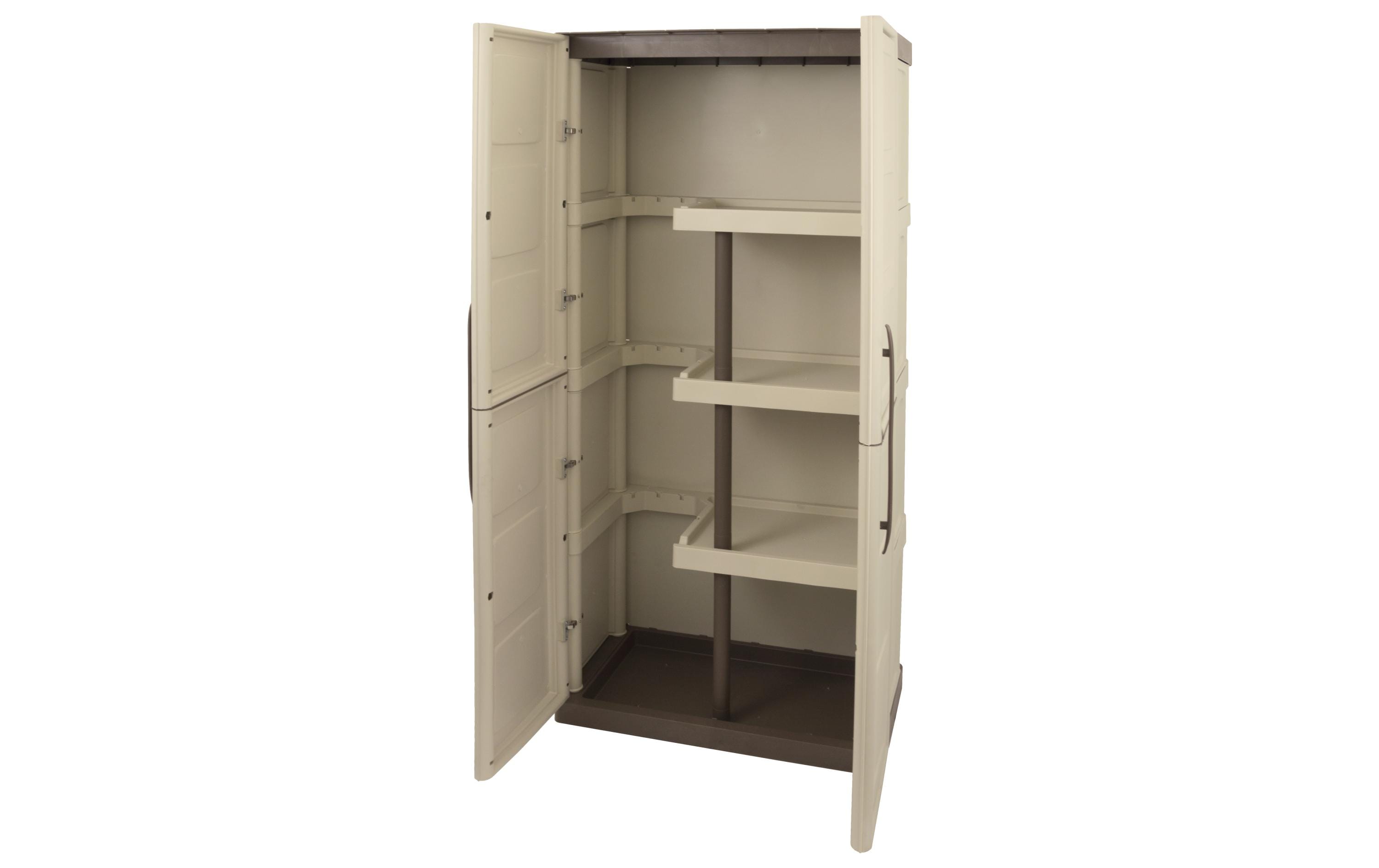 ArtPlast Gartenschrank Kunststoff wetterfest Taupe 450L Garteneinrichtung Art Plast