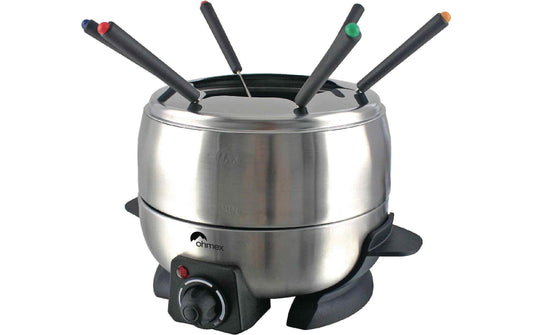 OHMEX Fleischfondue-Set 1000S 7 Teile, Silber
