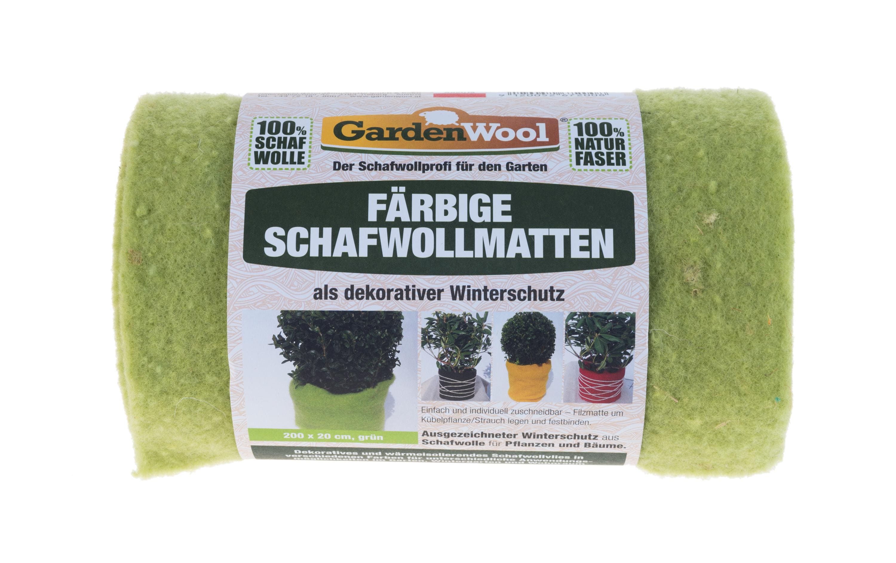 GardenWool Winterschutzmatte farbig grün 200 x 20 x 0.5 cm, 300g/m2
