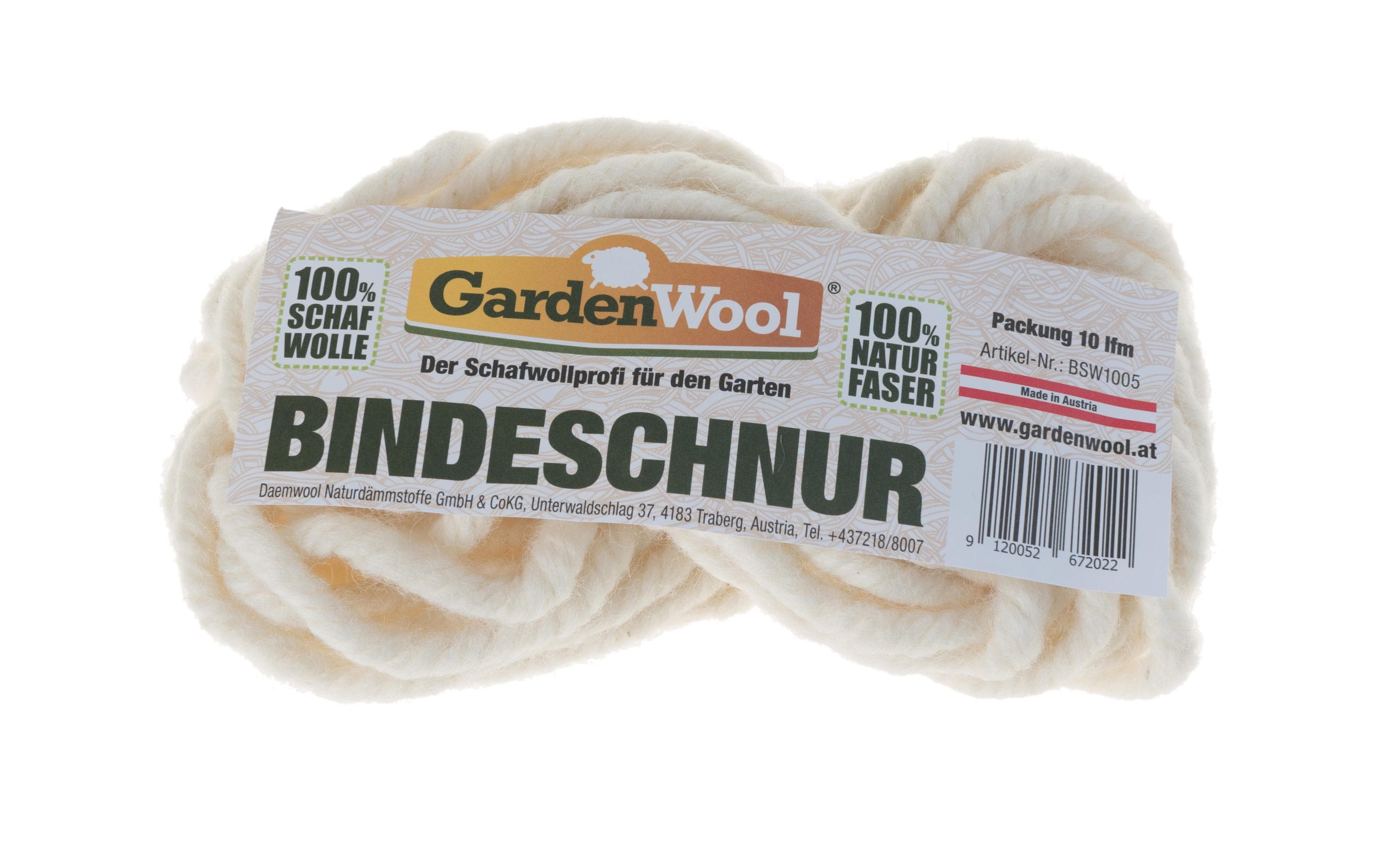 GardenWool Bindeschnur Baumwolle naturweiss 10 m Garten & Outdoor > Pflanzen > Pflanzengefäße GardenWool