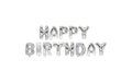 Papstar Luftballon Happy Birthday Silber