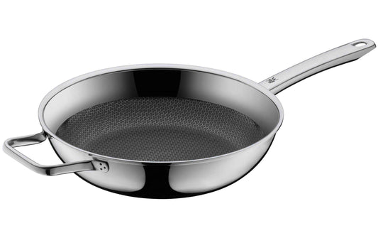 WMF Profi Resist Bratpfanne aus Cromargan mit 28 cm Durchmesser und strukturiertem Bratboden