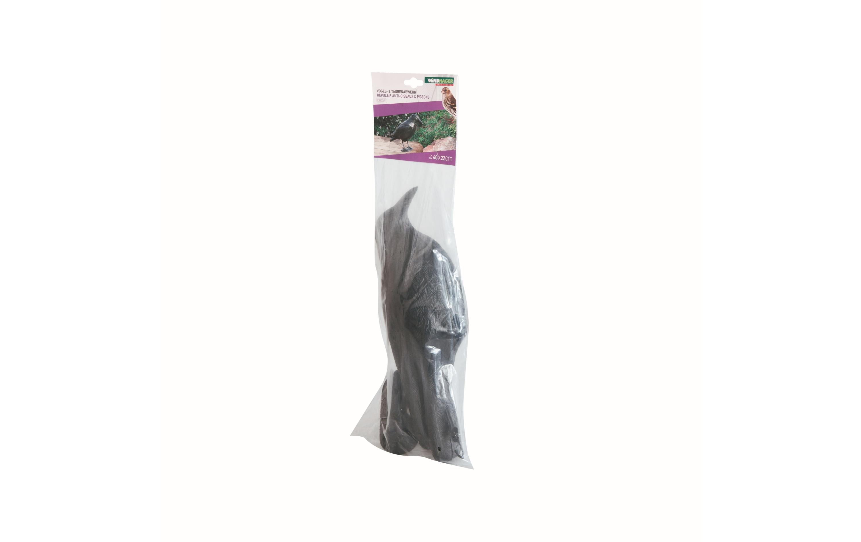 Windhager Taubenabwehr Rabe Schwarz 37cm Garteneinrichtung Windhager