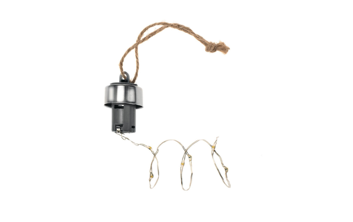 Glorex Lichterkette für Flaschen 10 cm, Silber