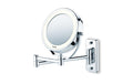 Beurer Kosmetikspiegel beleuchtet BS59 2-in-1: Wand und Stand