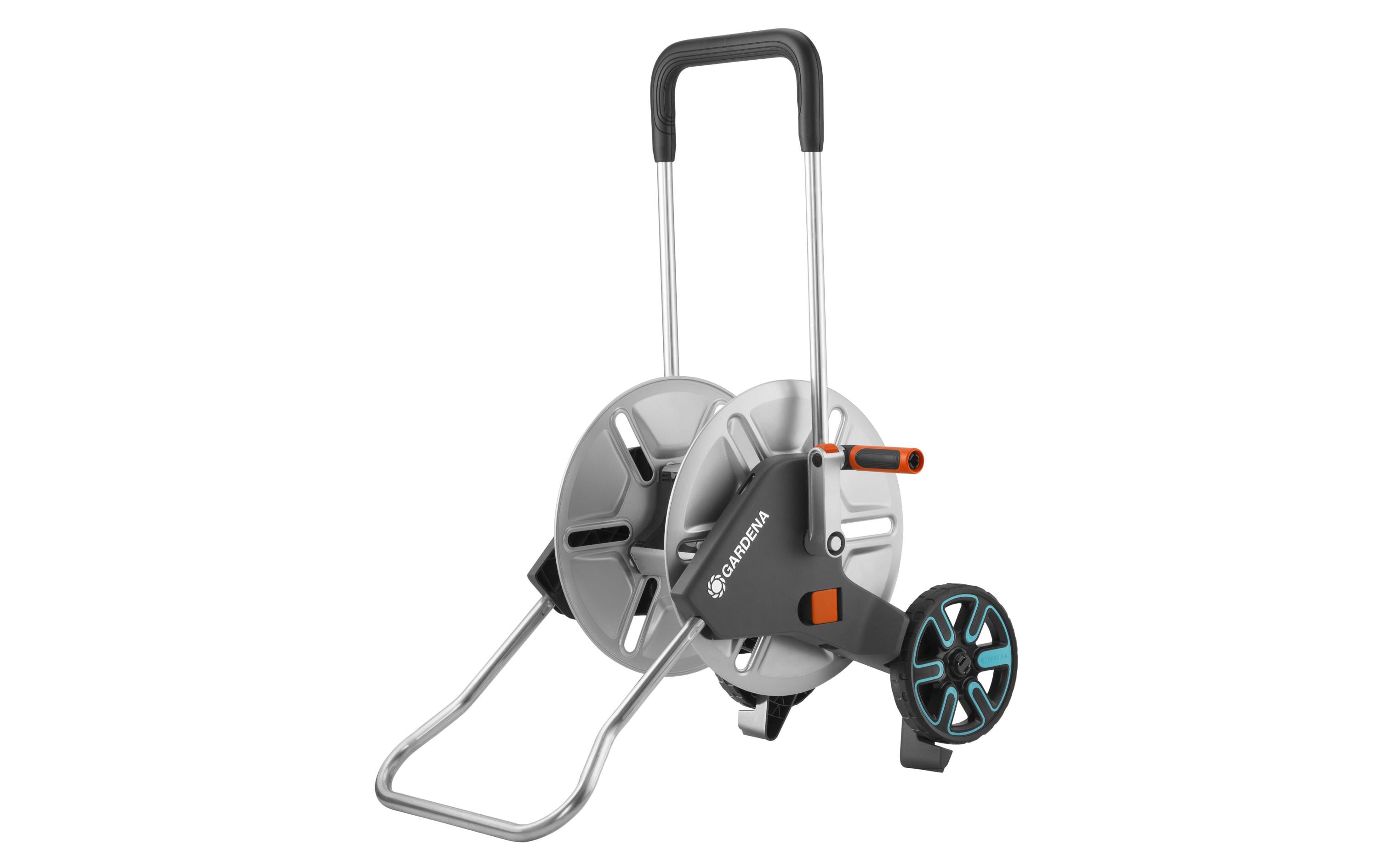 Gardena Schlauchwagen Metall AquaRoll M – Silber, faltbarer Griff Garten & Outdoor > Garten > Garten Zubehör GARDENA