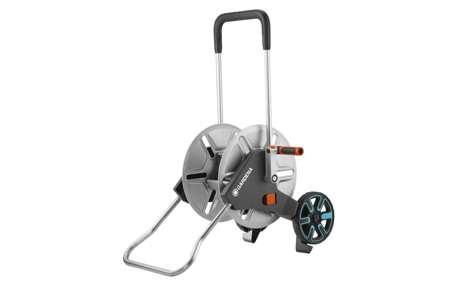 Gardena Schlauchwagen Metall AquaRoll M – Silber, faltbarer Griff Garten & Outdoor > Garten > Garten Zubehör GARDENA