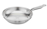 Tefal Virtuoso Bratpfanne aus silberfarbenem Edelstahl, unbeschichtet, mit langem Griff, 24 cm