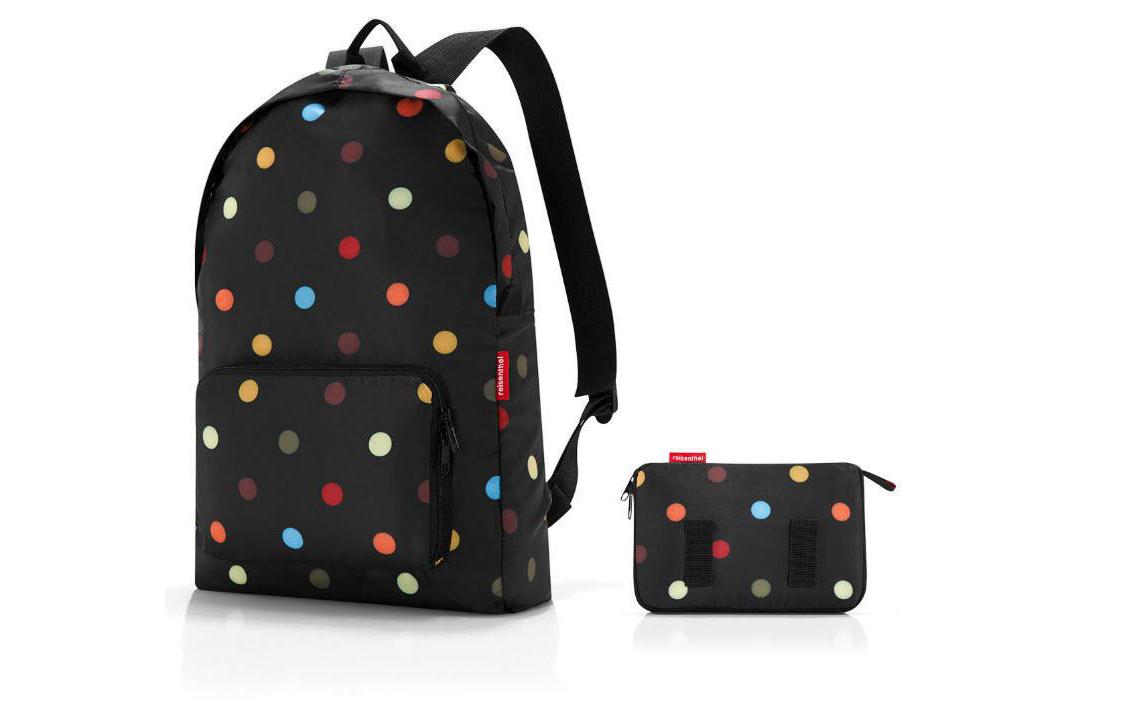 Reisenthel Rucksack Mini Maxi Dots – Polyester, Faltbar, Leichtgewicht Sport & Freizeit > Freizeit > Zubehör Reisenthel