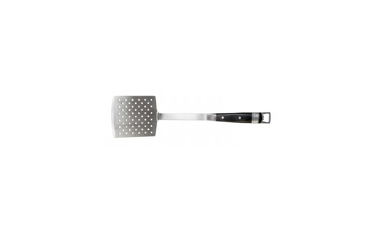 CHARCOAL COMPANION Grillwender Edelstahl Silber mit Pakka-Holzgriff Grills & Feuerstellen CHARCOAL COMPANION
