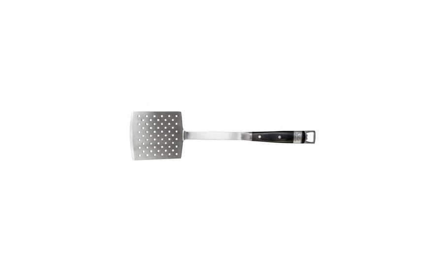 CHARCOAL COMPANION Grillwender Edelstahl Silber mit Pakka-Holzgriff Grills & Feuerstellen CHARCOAL COMPANION