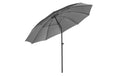 COCON Sonnenschirm Aluminium Grau UV50 270 cm Garteneinrichtung COCON