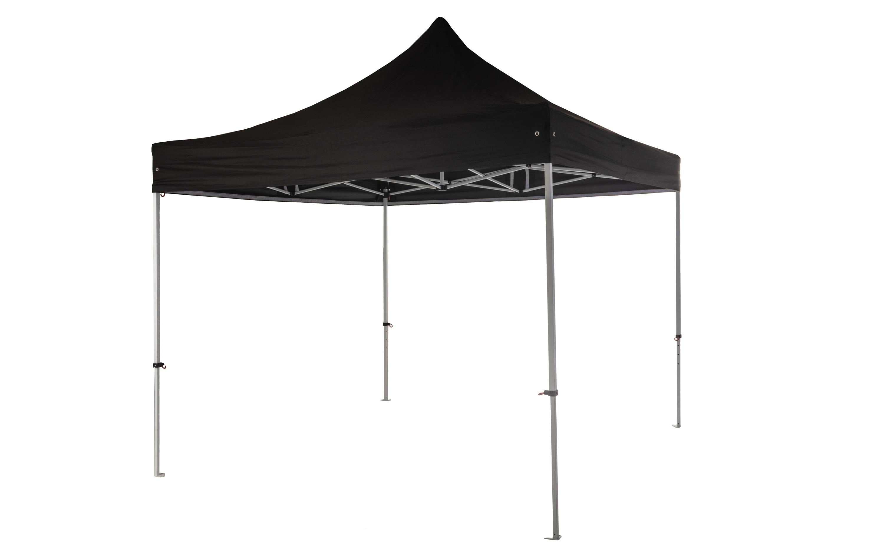 COCON Faltbarer Pavillon spritzwasserfest aus Polyester in Schwarz 3x3m Garteneinrichtung COCON