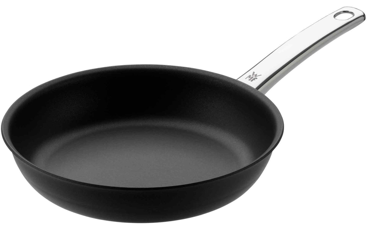 WMF Steakpfanne Profi, 24 cm, schwarz, mit langem Edelstahlgriff