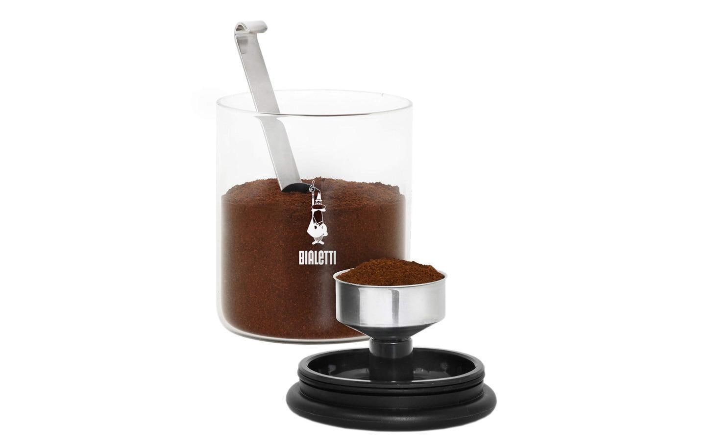 Bialetti Coffee Jar mit Moka Top Glas