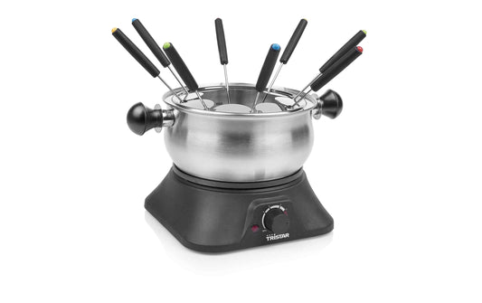 Tristar Fleischfondue-Set FO-1109 10 Teile, Schwarz/Edelstahl