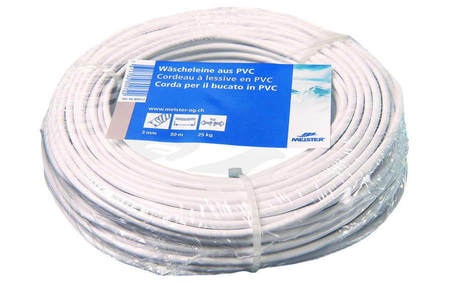 Meister Wäscheleine Ø 3 mm, 30 m, 25 kg, Weiss