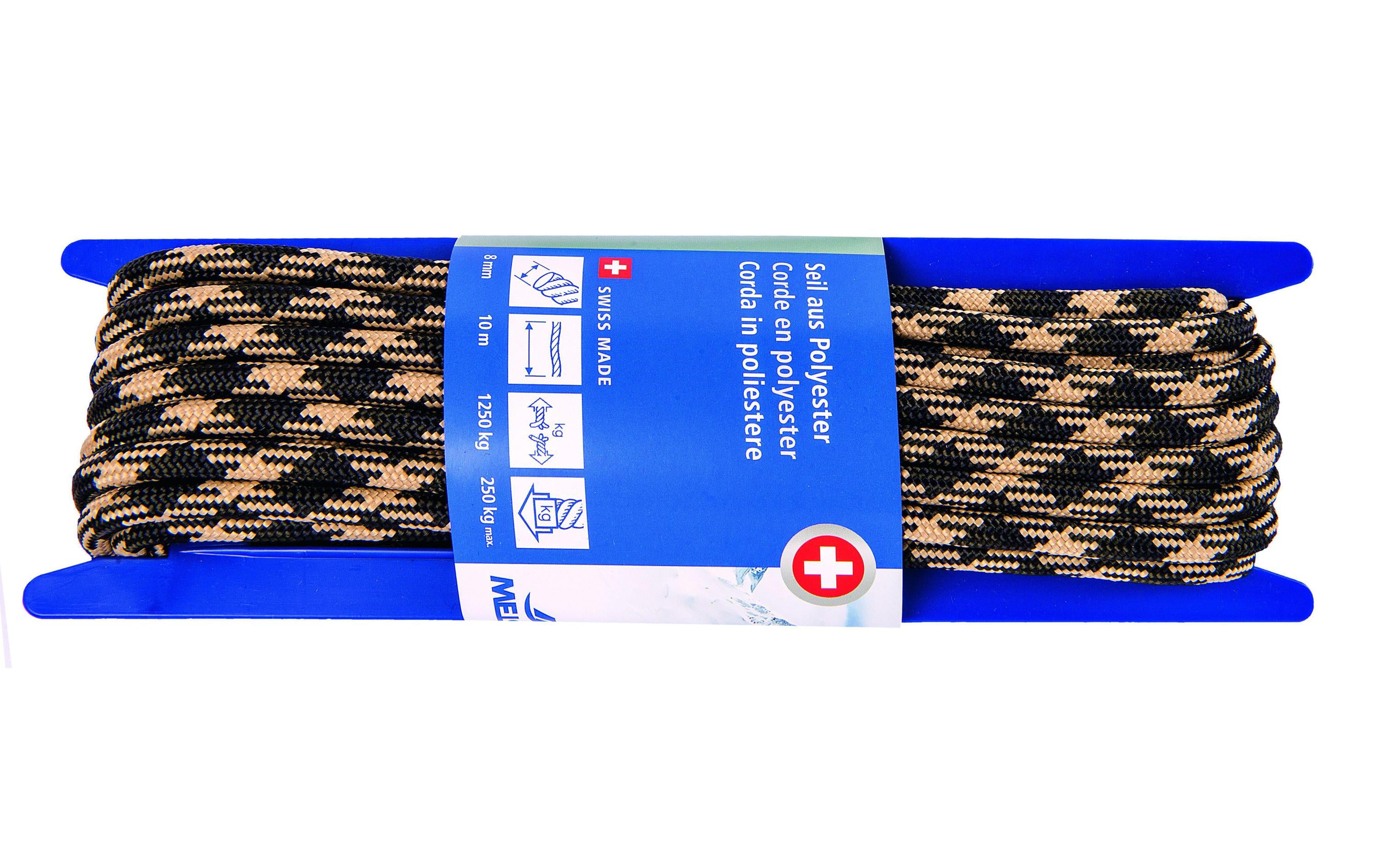 Meister Polyesterseil Ø 8 mm, 10 m, 1250 kg, Weiss-Rot