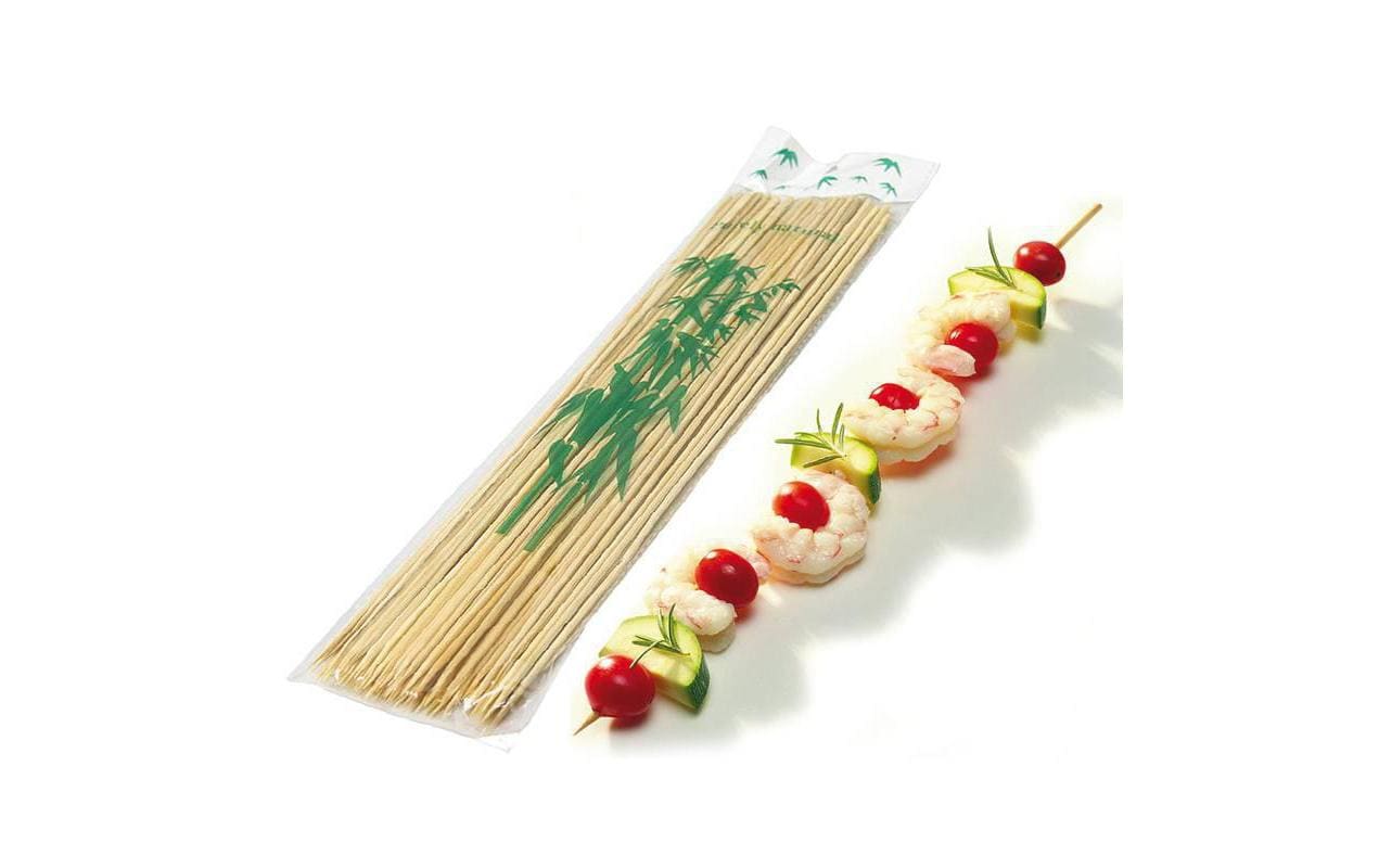 Paderno Fleischspieße 15cm manuell 100 Stück – Grillzubehör Grills & Feuerstellen Paderno