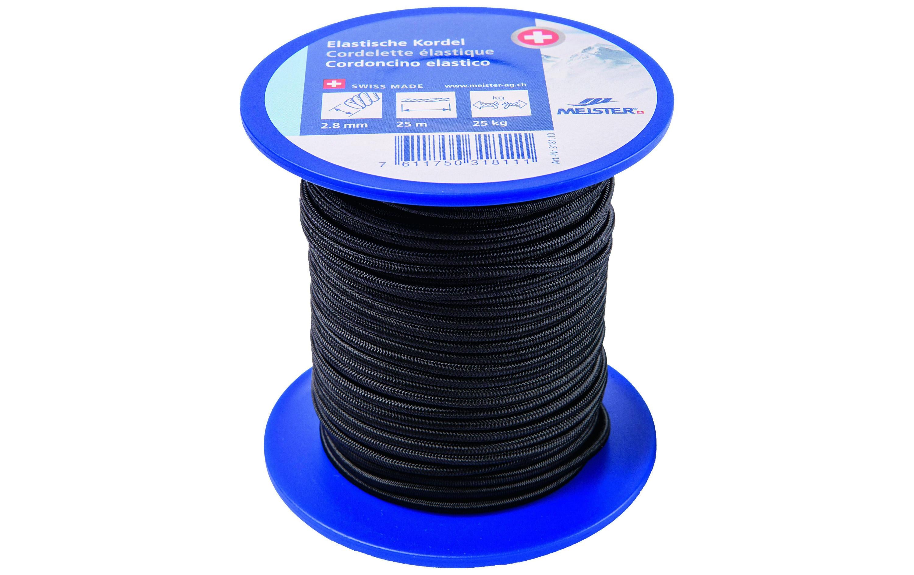 Meister Gummi-Spannseil 2,8 mm Schwarz 25 m für Haushalt und Garten Sport & Freizeit > Freizeit > Zubehör Meister
