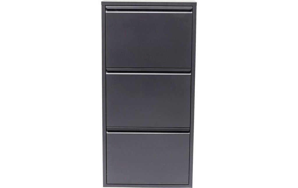 Kare Schuhschrank Caruso 3er Anthrazit
