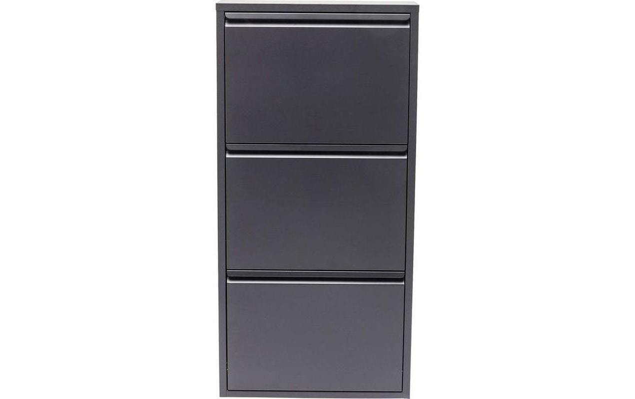 Kare Schuhschrank Caruso 3er Anthrazit
