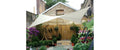 perel Sonnensegel quadrat wasserabweisend creme/beige 3,6m Garteneinrichtung Perel