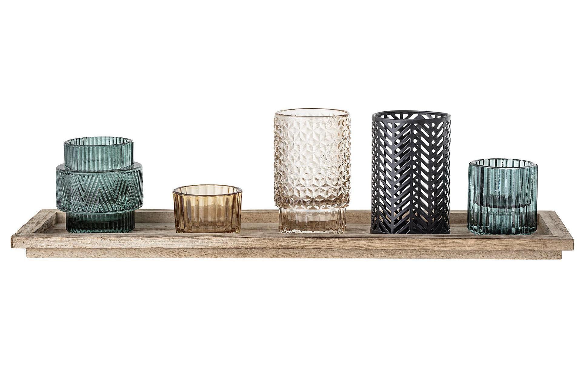 Bloomingville Windlicht Votive 6er Set L43xH10,5xW12,5 cm, 6 Stück