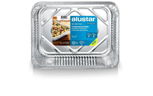 Alustar Aluminium Schale hitzebeständig 32x26 cm 10 Stück Grills & Feuerstellen Alustar