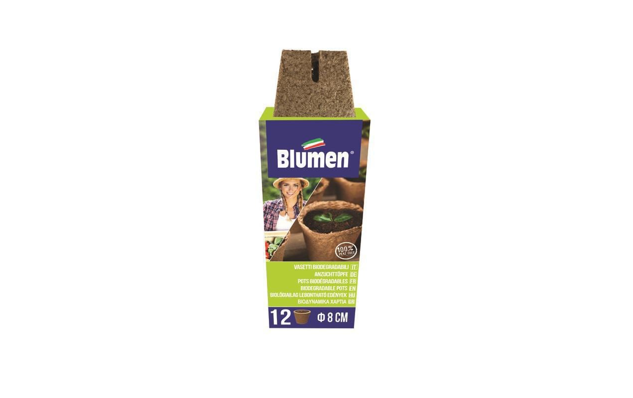 Blumen Aufzuchttöpfe 8 cm quadratisch, 12 Stück